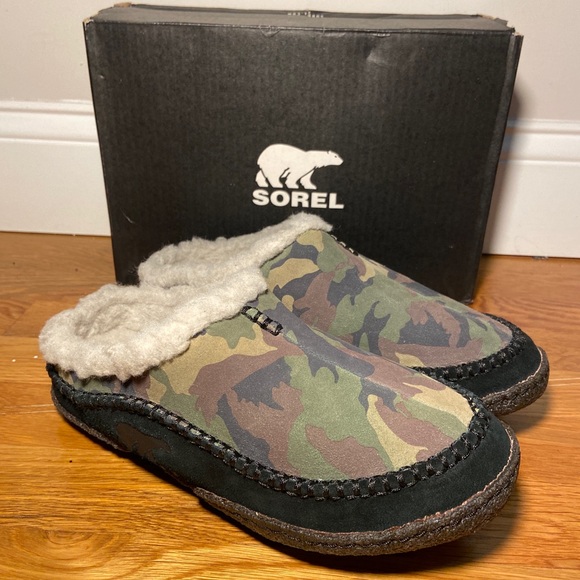 Sorel Falcon Ridge Camo Slippers Mens 
